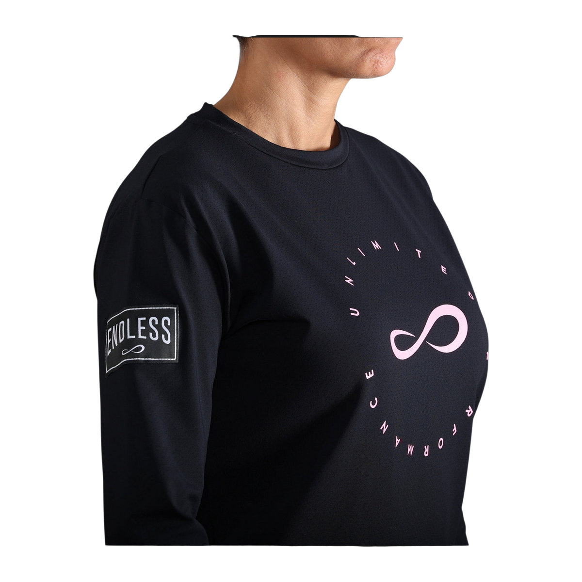 Sudadera de Pádel Endless Inner Tech Mujer Negro/Rosa (4)