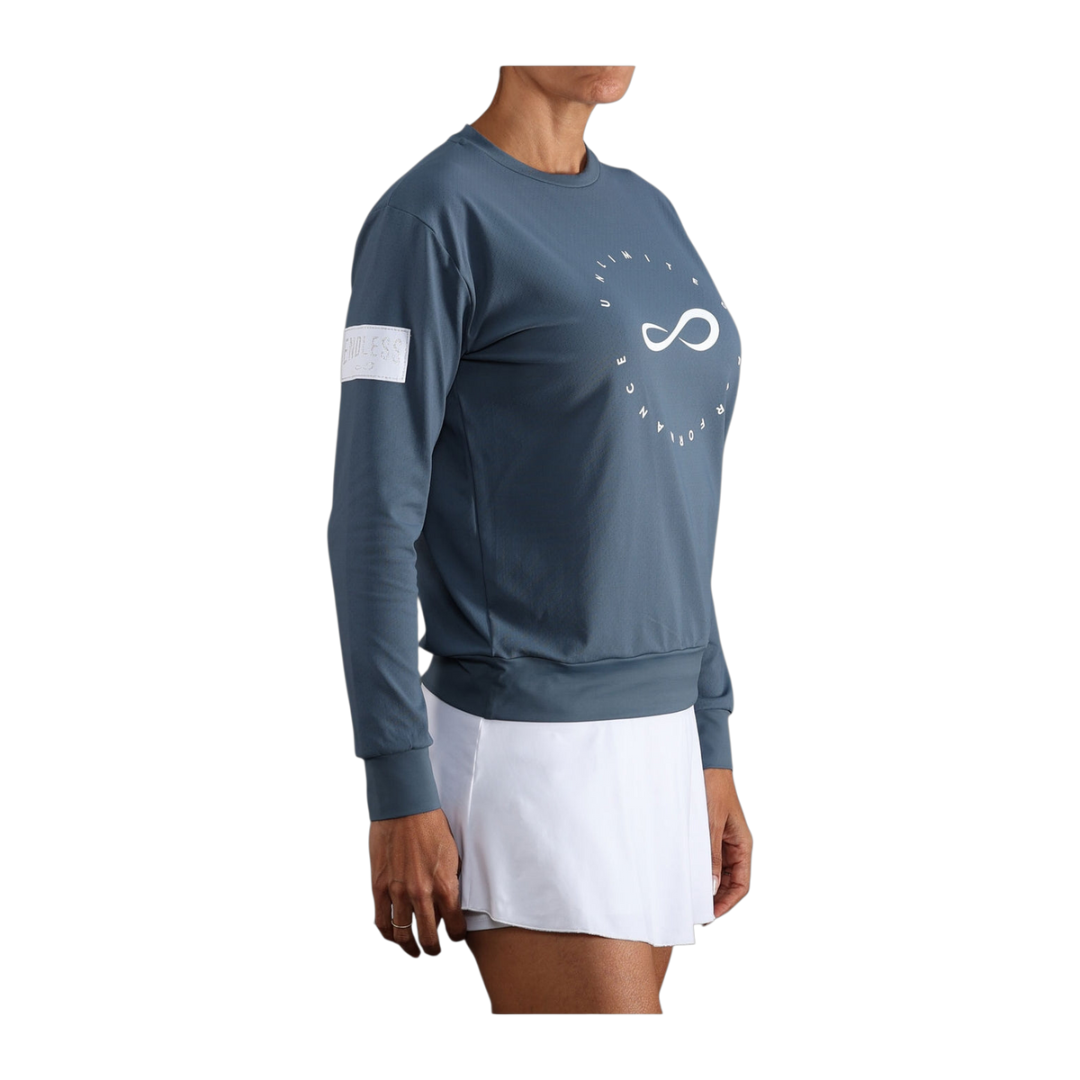 Sudadera de Pádel Endless Inner Tech Mujer Denim (3)