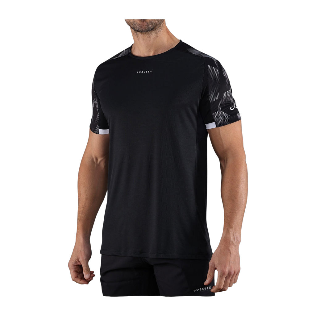 Camiseta de Pádel Endless Ryker Hombre Negro