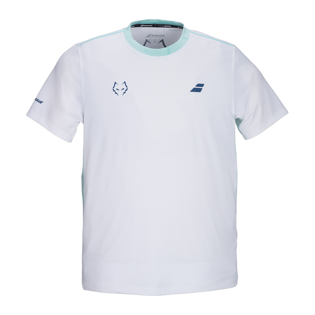 Camiseta de Pádel Babolat Juan Lebrón Hombre Blanco