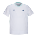 Camiseta de Pádel Babolat Juan Lebrón Hombre Blanco