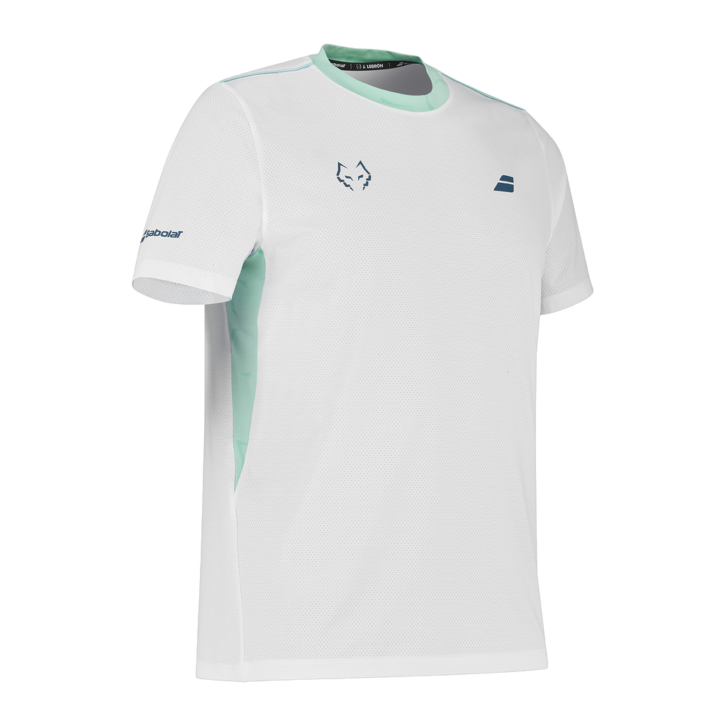 Camiseta de Pádel Babolat Juan Lebrón Hombre Blanco (3)