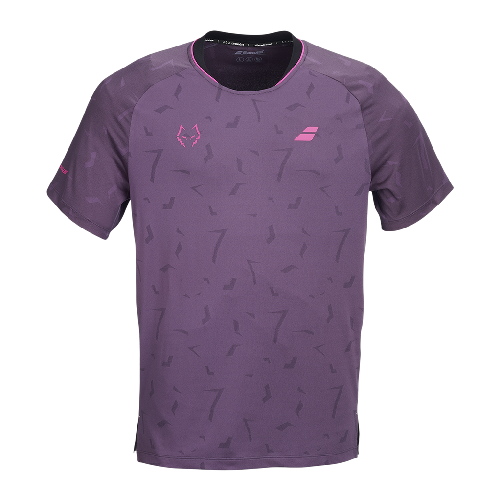 Camiseta de Pádel Babolat Réplica Juan Lebrón Hombre Ciruela Oscura