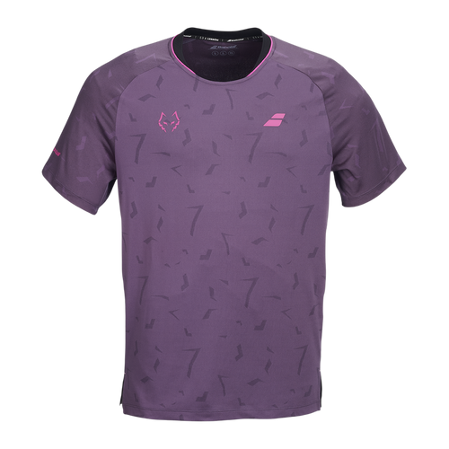 Camiseta de Pádel Babolat Réplica Juan Lebrón Hombre Ciruela Oscura