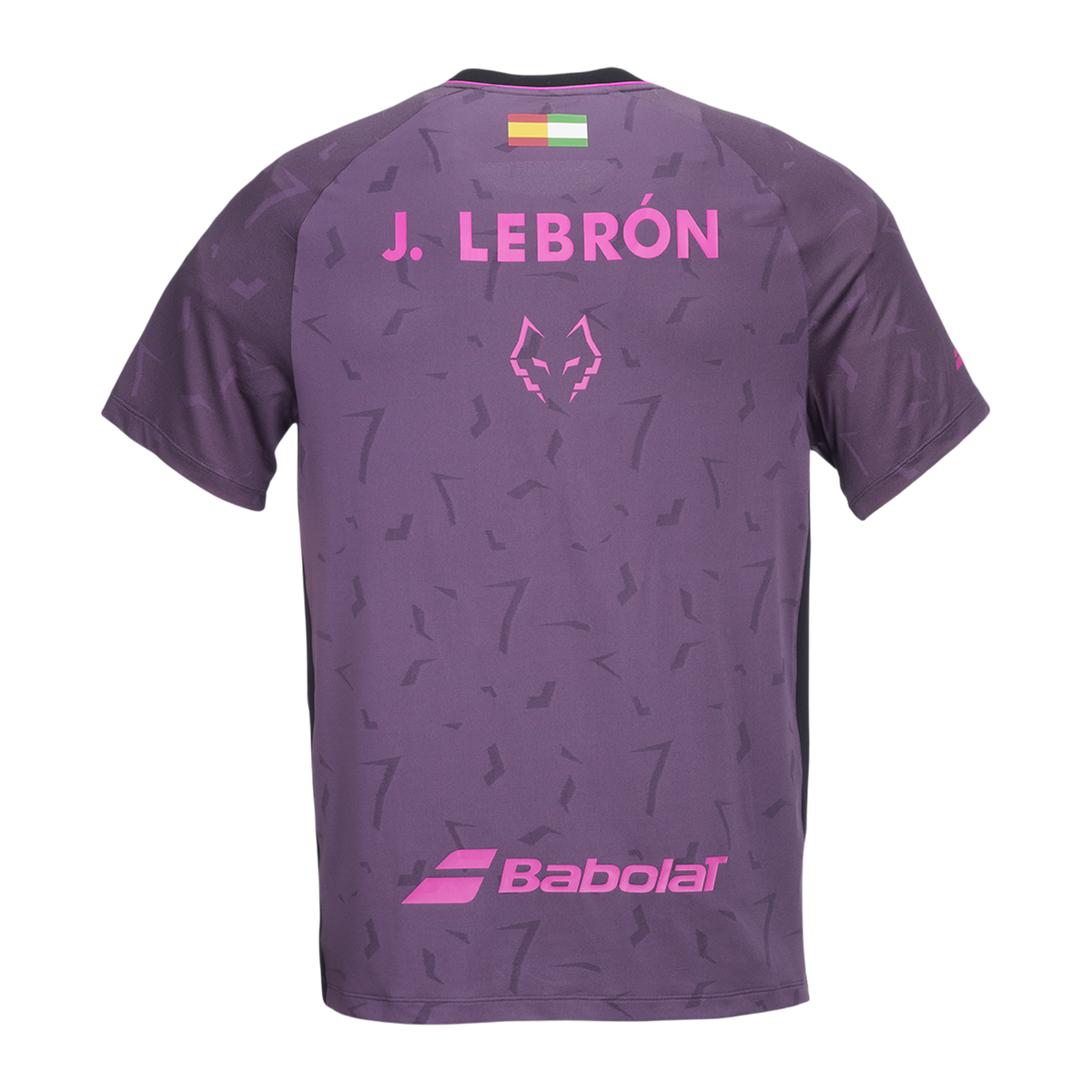 Camiseta de Pádel Babolat Réplica Juan Lebrón Hombre Ciruela Oscura (2)