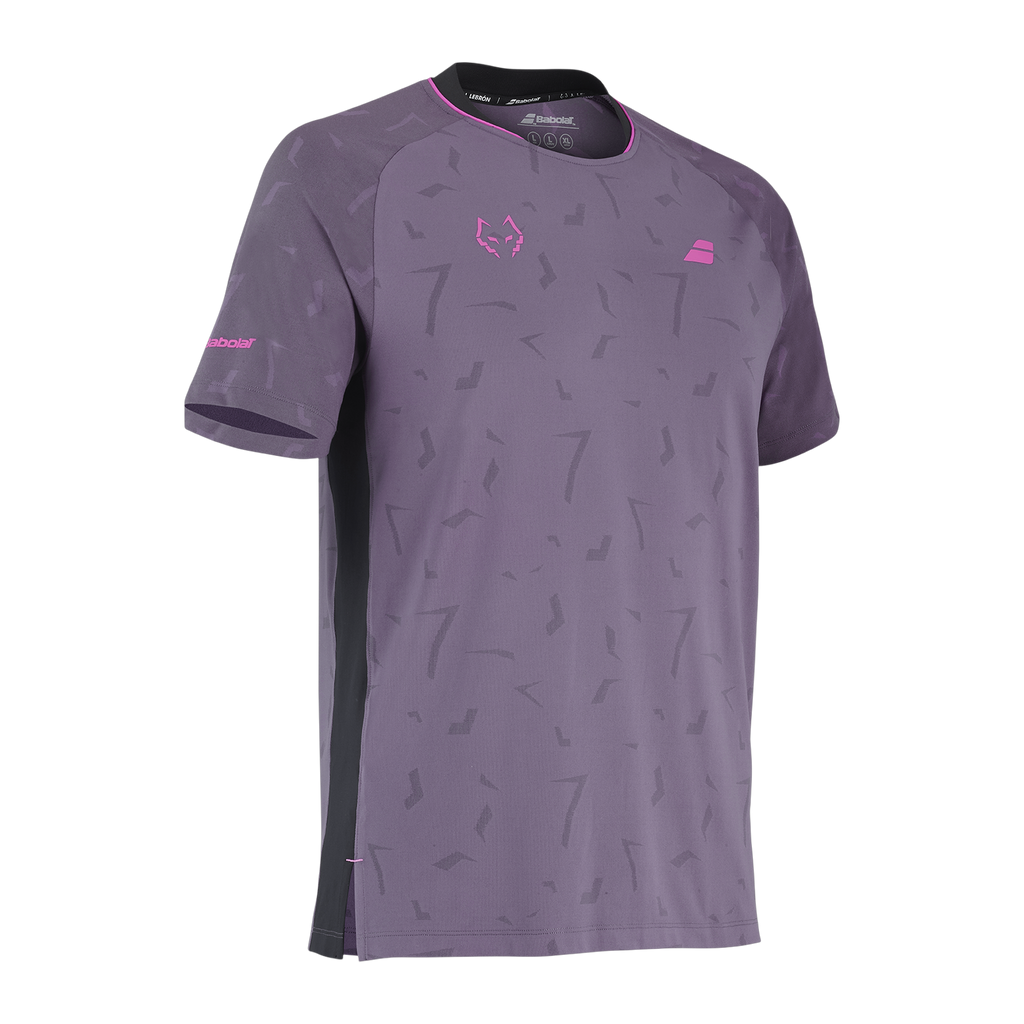 Camiseta de Pádel Babolat Réplica Juan Lebrón Hombre Ciruela Oscura (3)