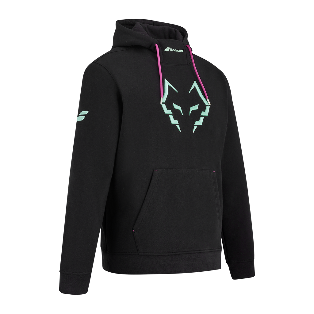 Sudadera de Pádel Babolat Juan Lebrón con Capucha Hombre Negro (3)
