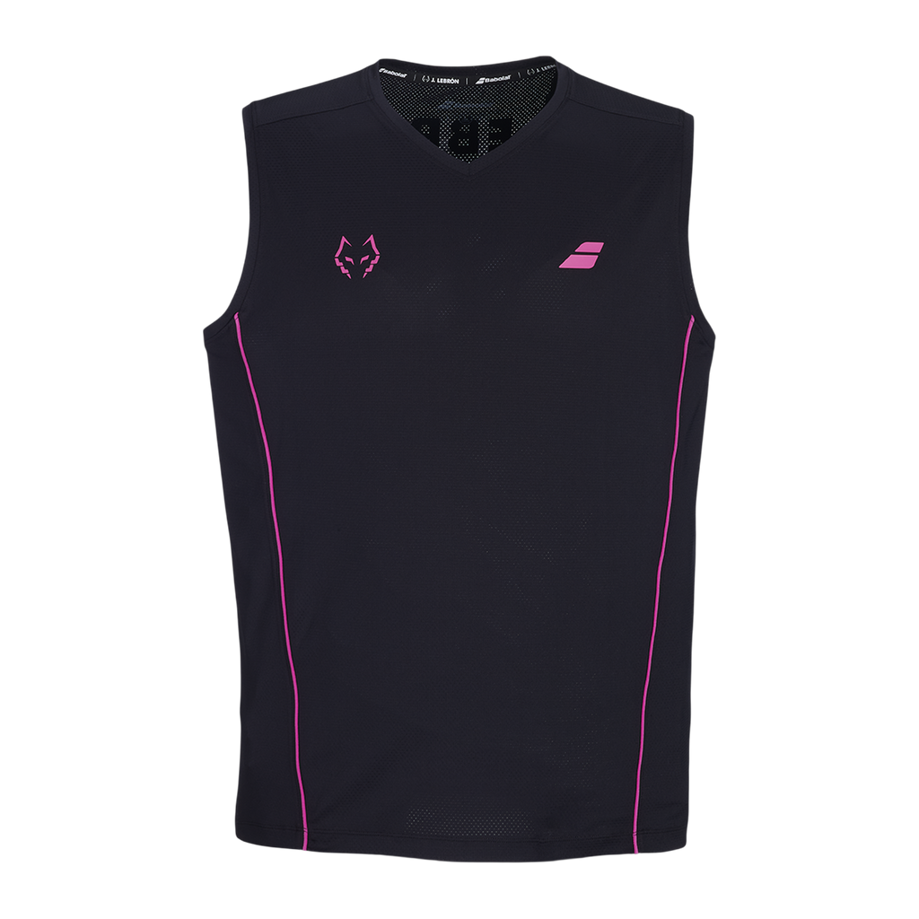 Camiseta de tirantes de Pádel Babolat Juan Lebrón Hombre Negro