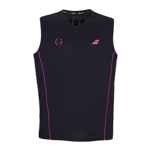 Camiseta de tirantes de Pádel Babolat Juan Lebrón Hombre Negro