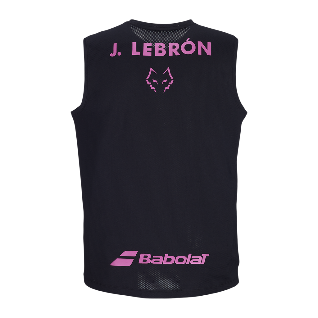 Camiseta de tirantes de Pádel Babolat Juan Lebrón Hombre Negro (2)