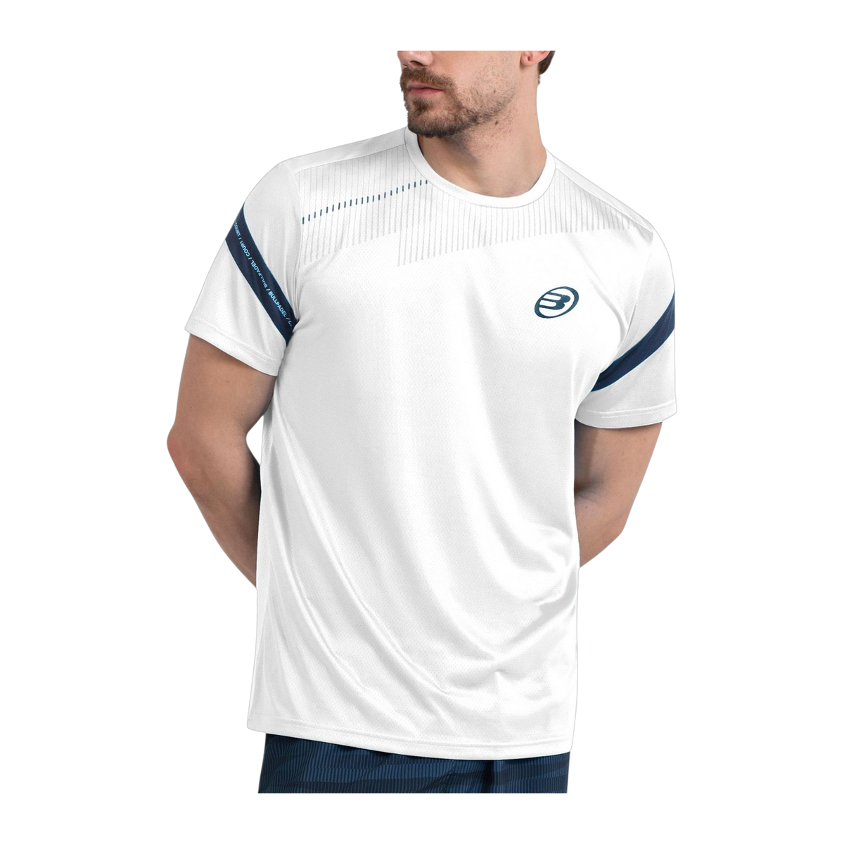Camiseta de Pádel Bullpadel Casul Hombre Blanco