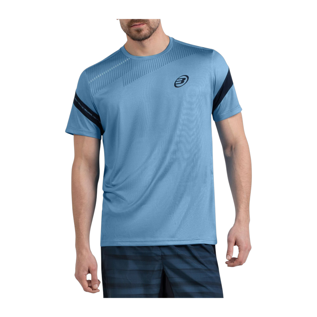Camiseta de Pádel Bullpadel Casul Hombre Azul Claro