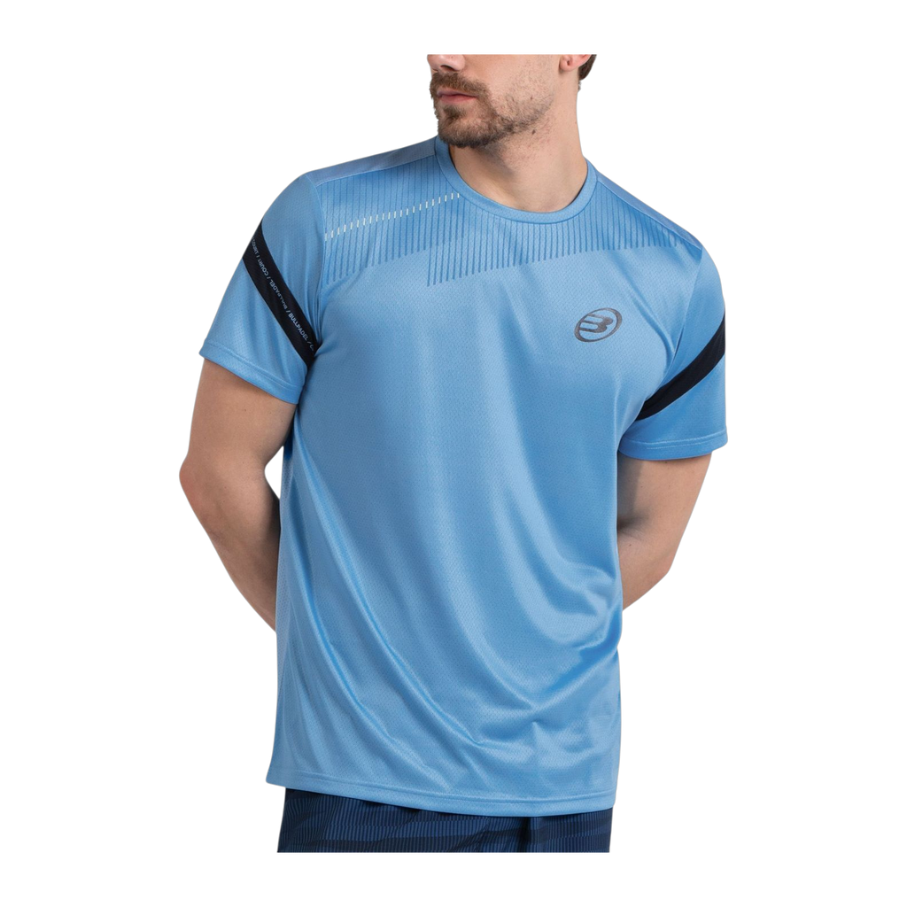 Camiseta de Pádel Bullpadel Casul Hombre Azul Claro (2)