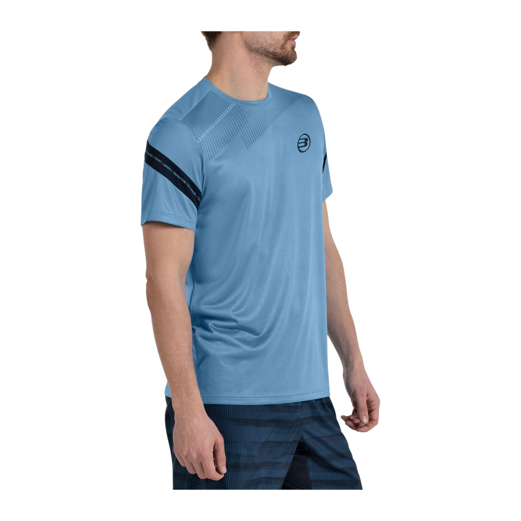 Camiseta de Pádel Bullpadel Casul Hombre Azul Claro (3)