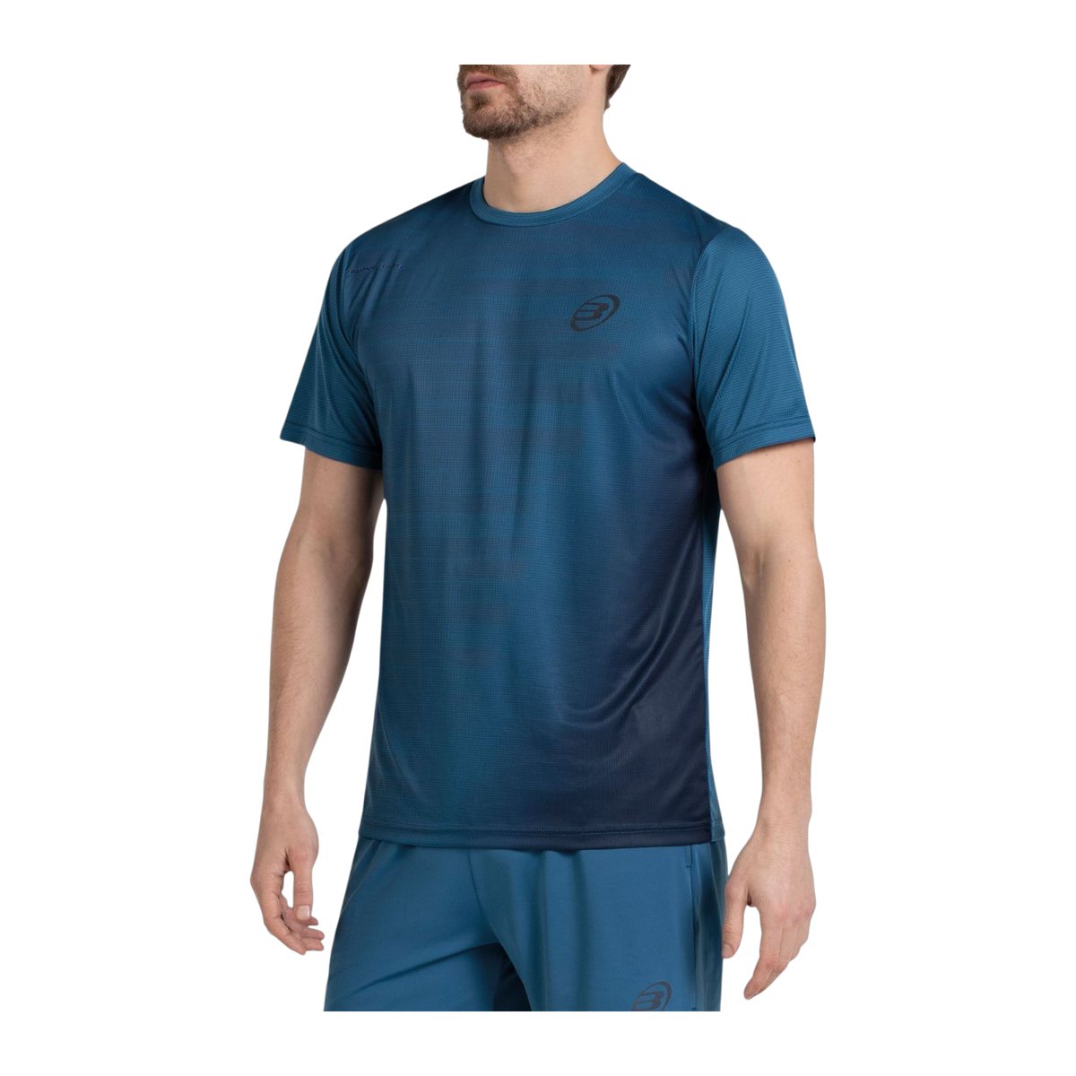 Camiseta de Pádel Bullpadel Cori Hombre Azul Atómico (3)