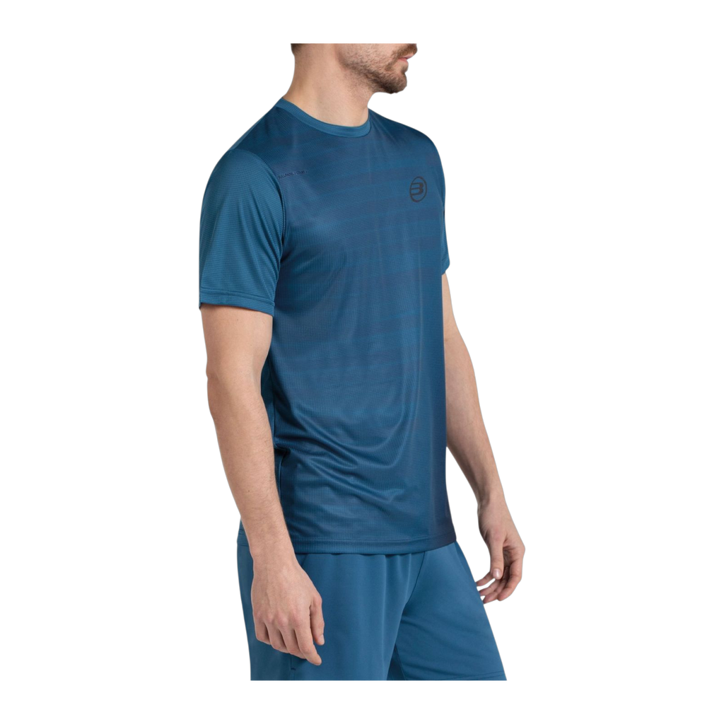 Camiseta de Pádel Bullpadel Cori Hombre Azul Atómico (4)