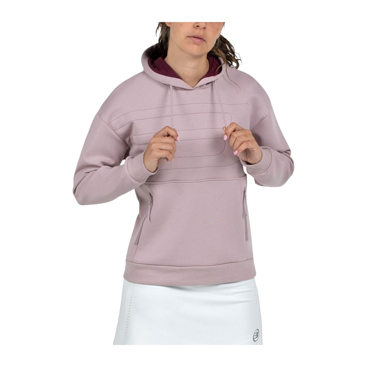 Sudadera de Pádel Bullpadel Eolia Mujer Rosa Sombra (2)
