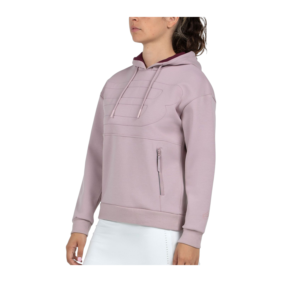 Sudadera de Pádel Bullpadel Eolia Mujer Rosa Sombra (3)