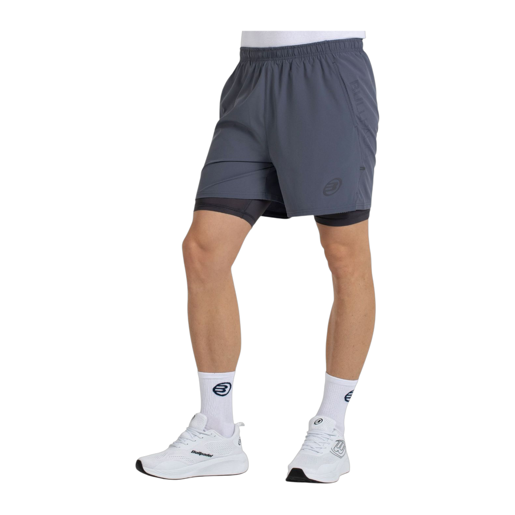 Pantalón corto de Pádel Bullpadel Montis Hombre Grafito (3)