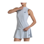 Camiseta de Pádel Bullpadel Pianor Mujer Gris Claro (2)