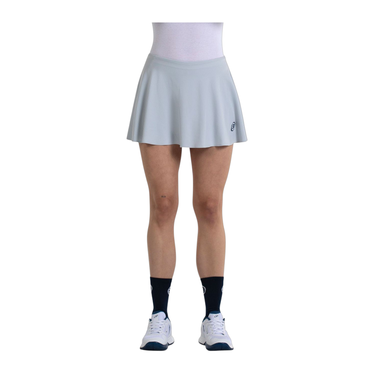 Falda de Pádel Bullpadel Pionir Mujer Gris Claro