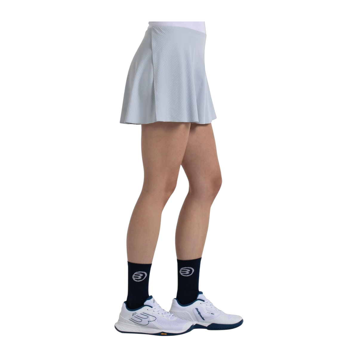 Falda de Pádel Bullpadel Pionir Mujer Gris Claro (2)
