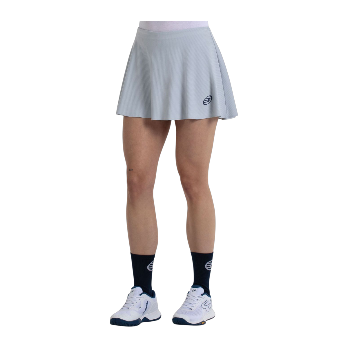 Falda de Pádel Bullpadel Pionir Mujer Gris Claro (3)