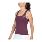Camiseta de Pádel Bullpadel Oneda Mujer Ciruela (3)