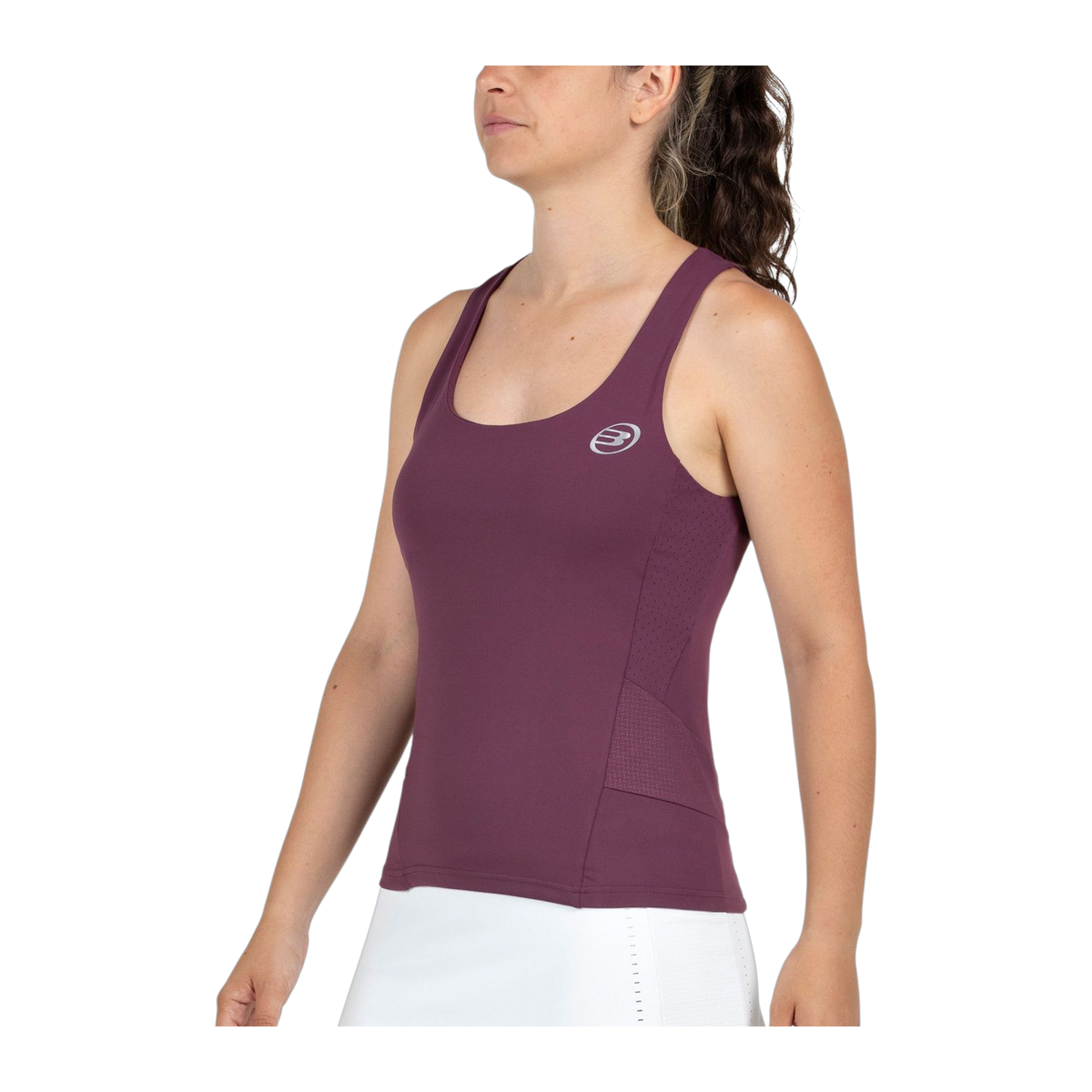 Camiseta de Pádel Bullpadel Oneda Mujer Ciruela (3)