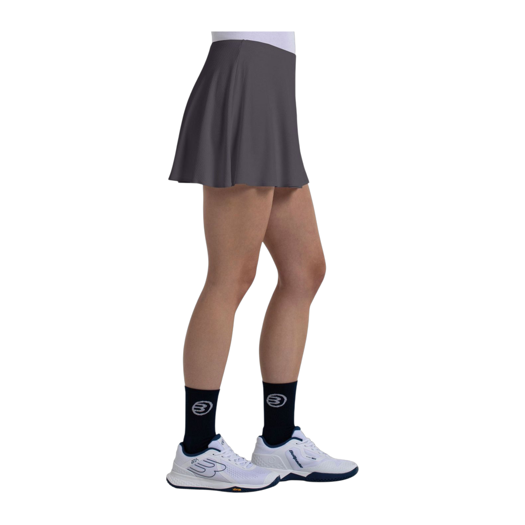 Falda de Pádel Bullpadel Odilia Mujer Asfalto (3)