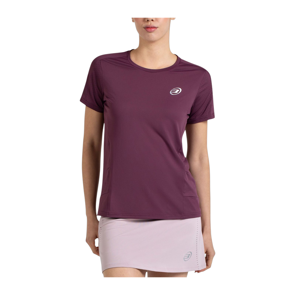 Camiseta de Pádel Bullpadel Omur Mujer Ciruela