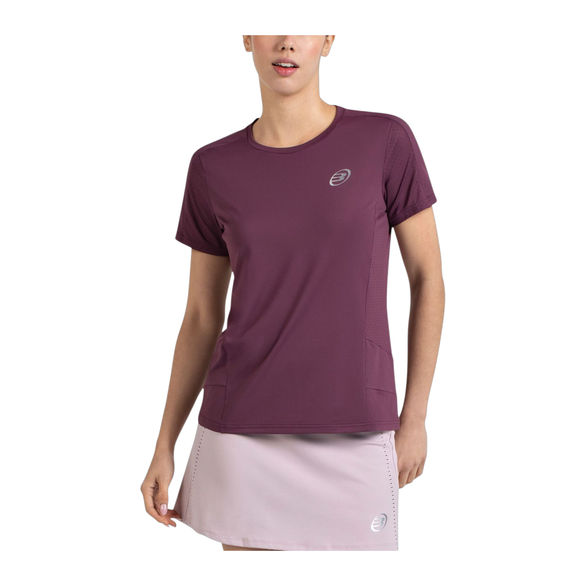 Camiseta de Pádel Bullpadel Omur Mujer Ciruela (2)