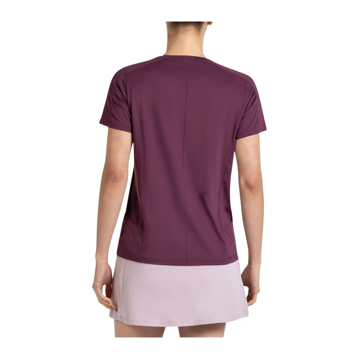 Camiseta de Pádel Bullpadel Omur Mujer Ciruela (4)