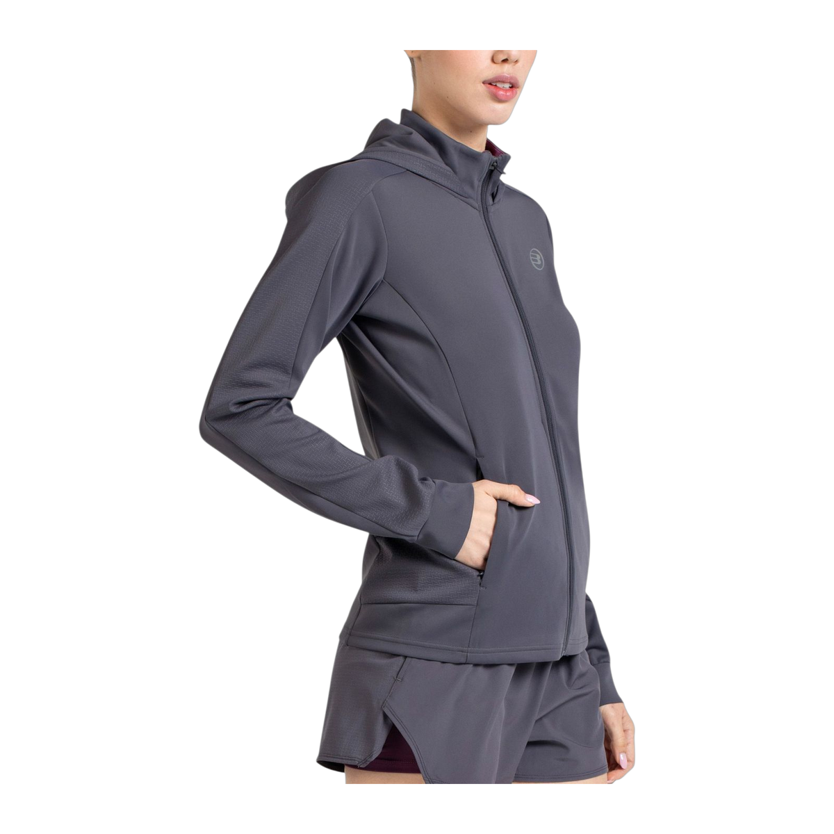 Sudadera de Pádel Bullpadel Otalo Mujer Asfalto (2)