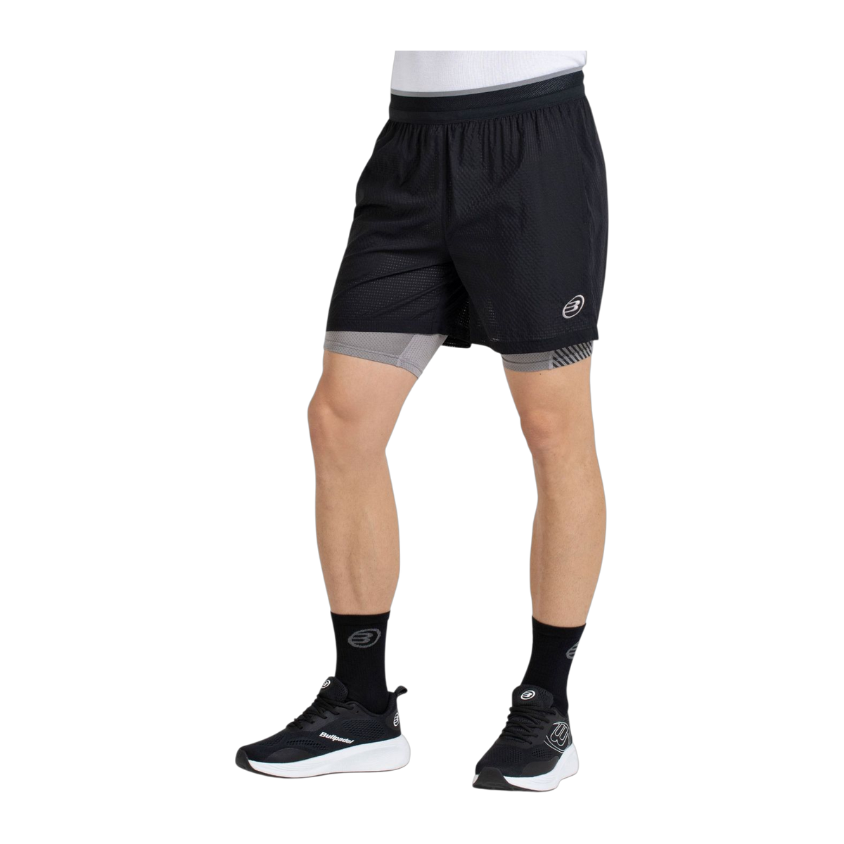 Pantalón corto de Pádel Bullpadel Tanoel Hombre Negro (3)