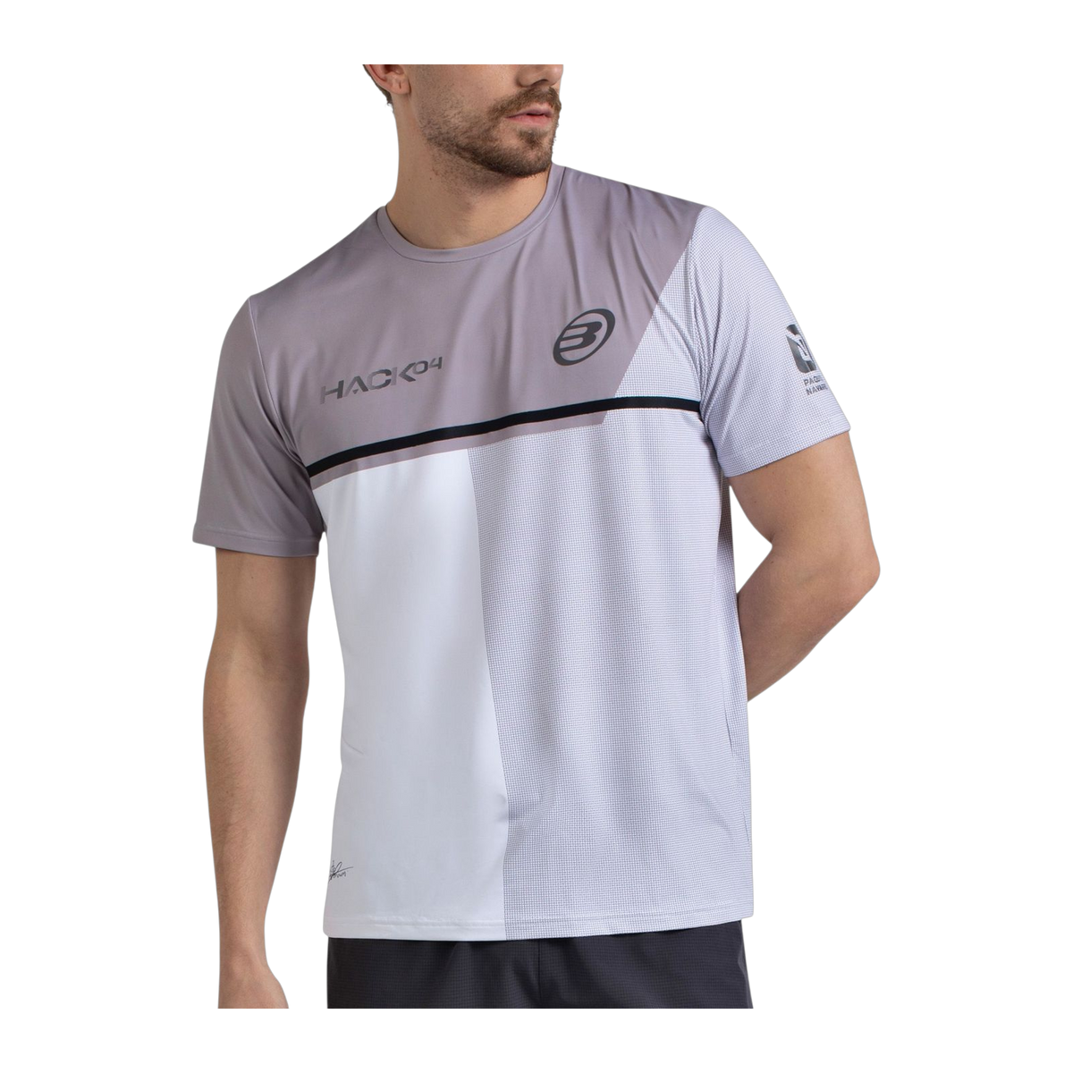 Camiseta de Pádel Bullpadel Paquito Navarro Hombre Blanco (2)