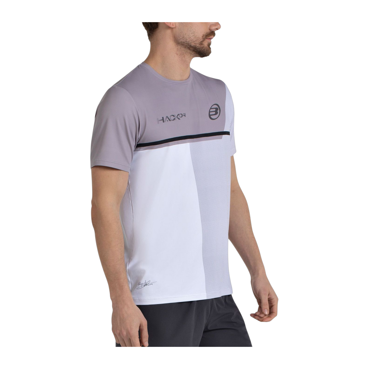 Camiseta de Pádel Bullpadel Paquito Navarro Hombre Blanco (3)