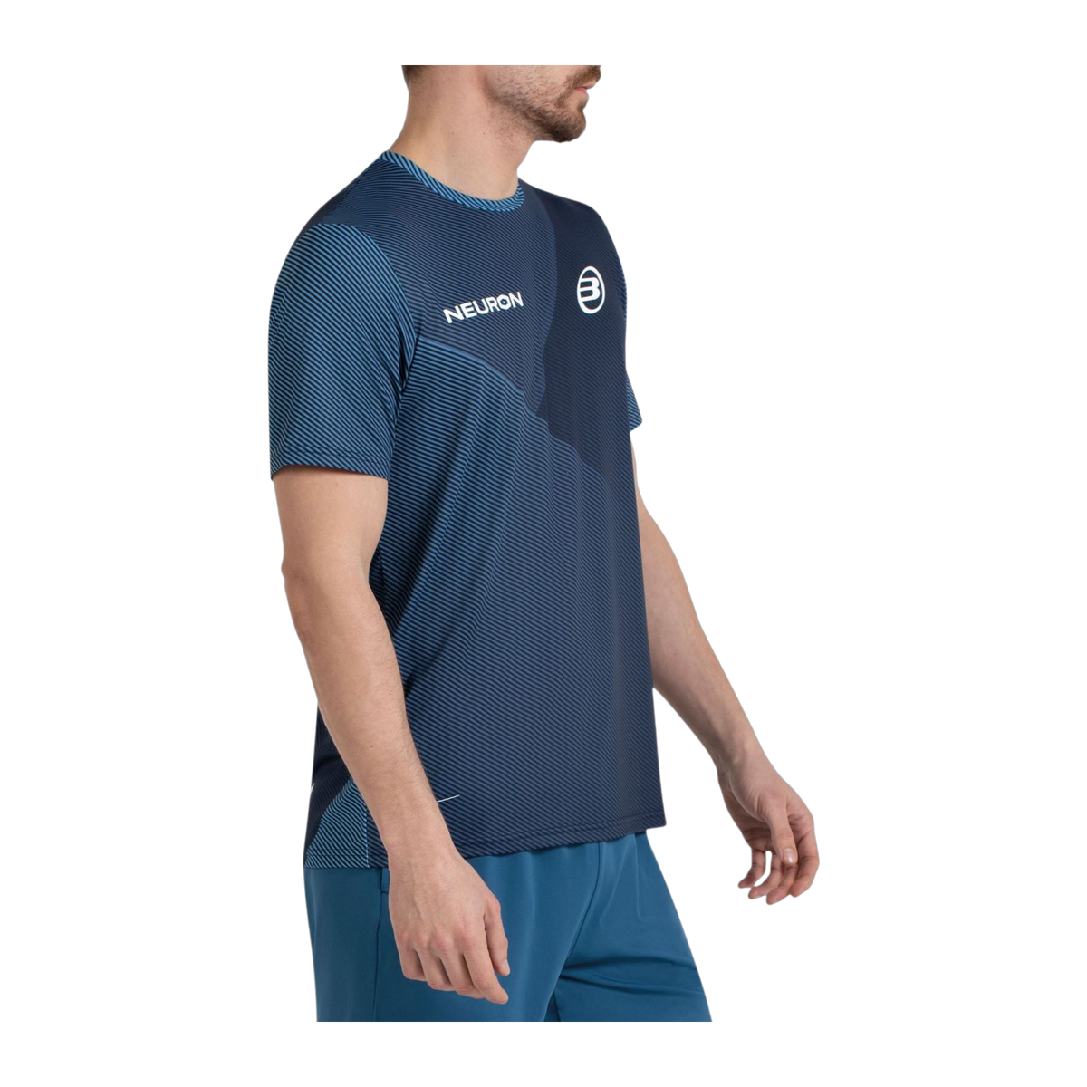 Camiseta de Pádel Bullpadel Chingotto Hombre Azul Atómico (2)