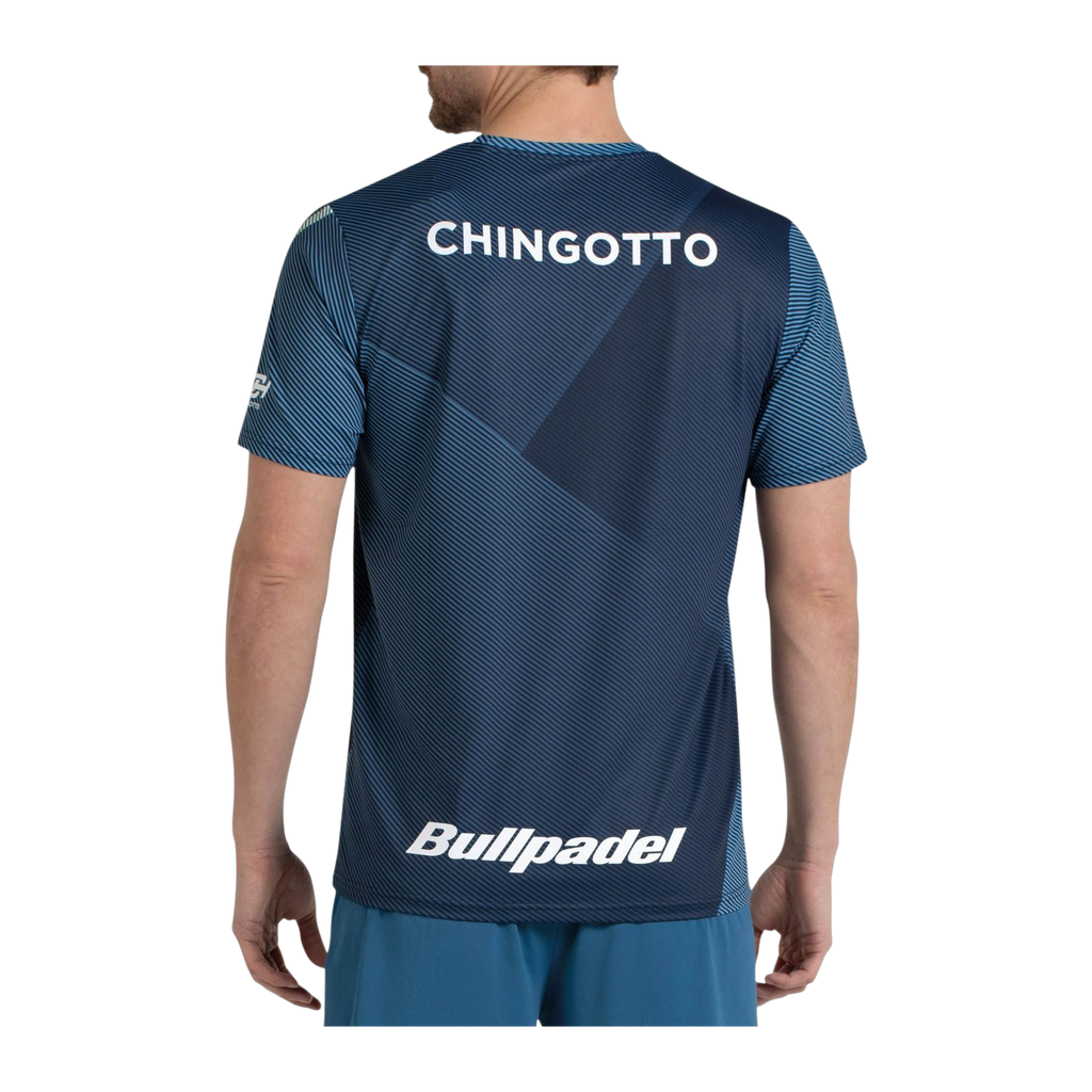 Camiseta de Pádel Bullpadel Chingotto Hombre Azul Atómico (4)