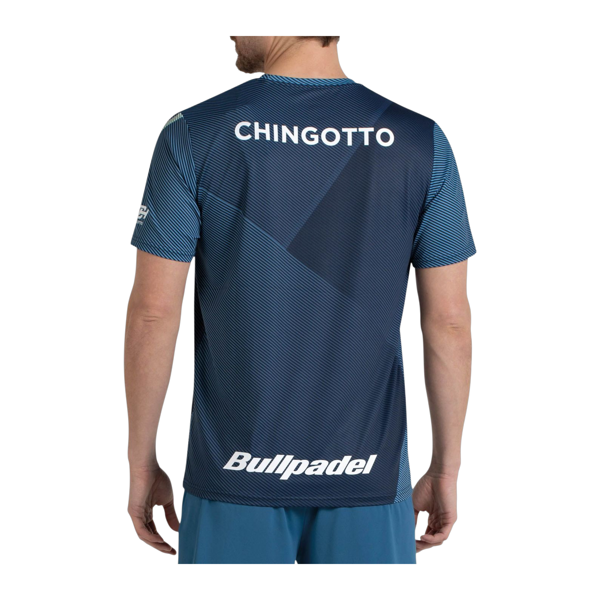 Camiseta de Pádel Bullpadel Chingotto Hombre Azul Atómico (4)