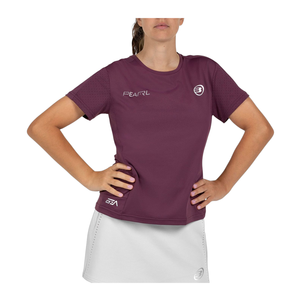 Camiseta de Pádel Bullpadel Bea Mujer Ciruela (2)