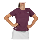 Camiseta de Pádel Bullpadel Bea Mujer Ciruela (2)