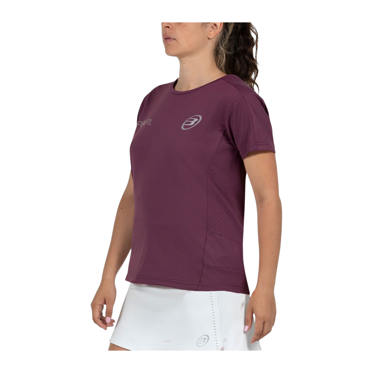 Camiseta de Pádel Bullpadel Bea Mujer Ciruela (3)