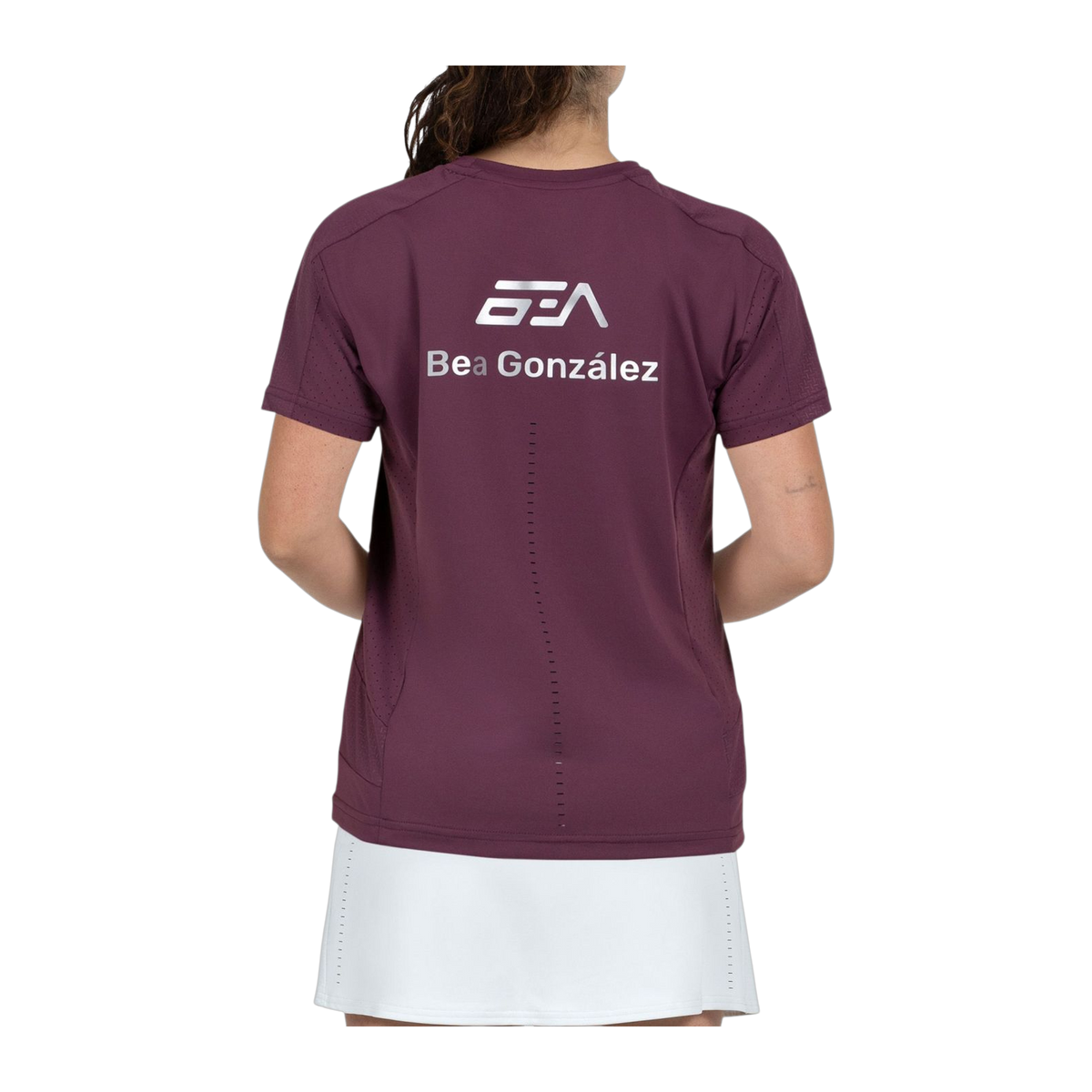 Camiseta de Pádel Bullpadel Bea Mujer Ciruela (4)