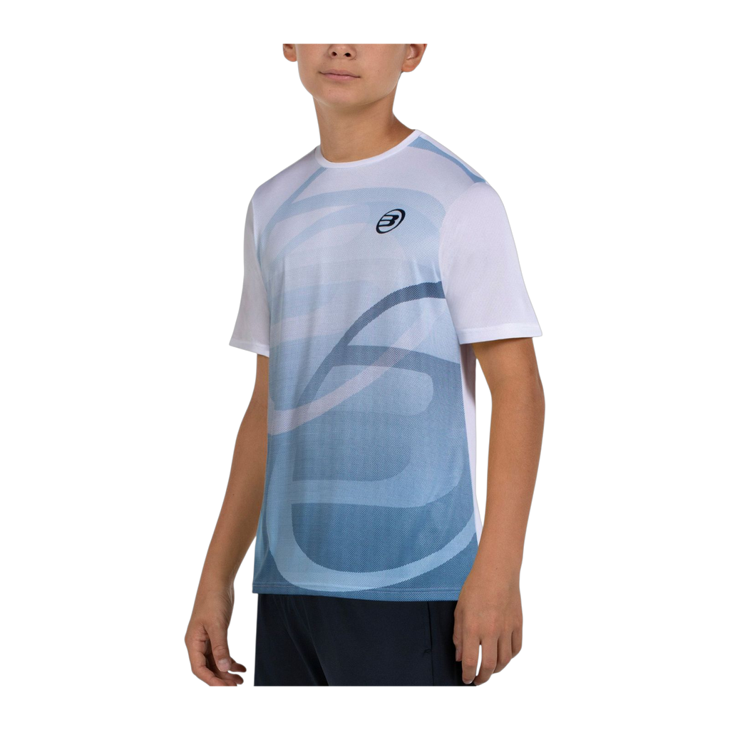 Camiseta de Pádel Bullpadel Cayon Niño Blanco (2)
