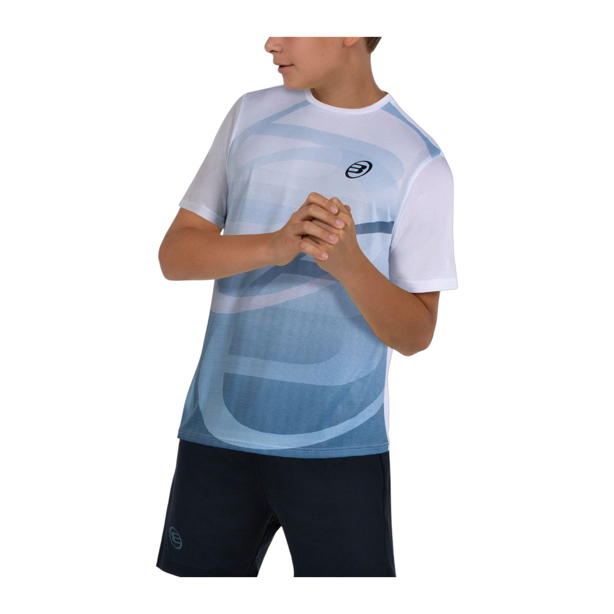 Camiseta de Pádel Bullpadel Cayon Niño Blanco (3)