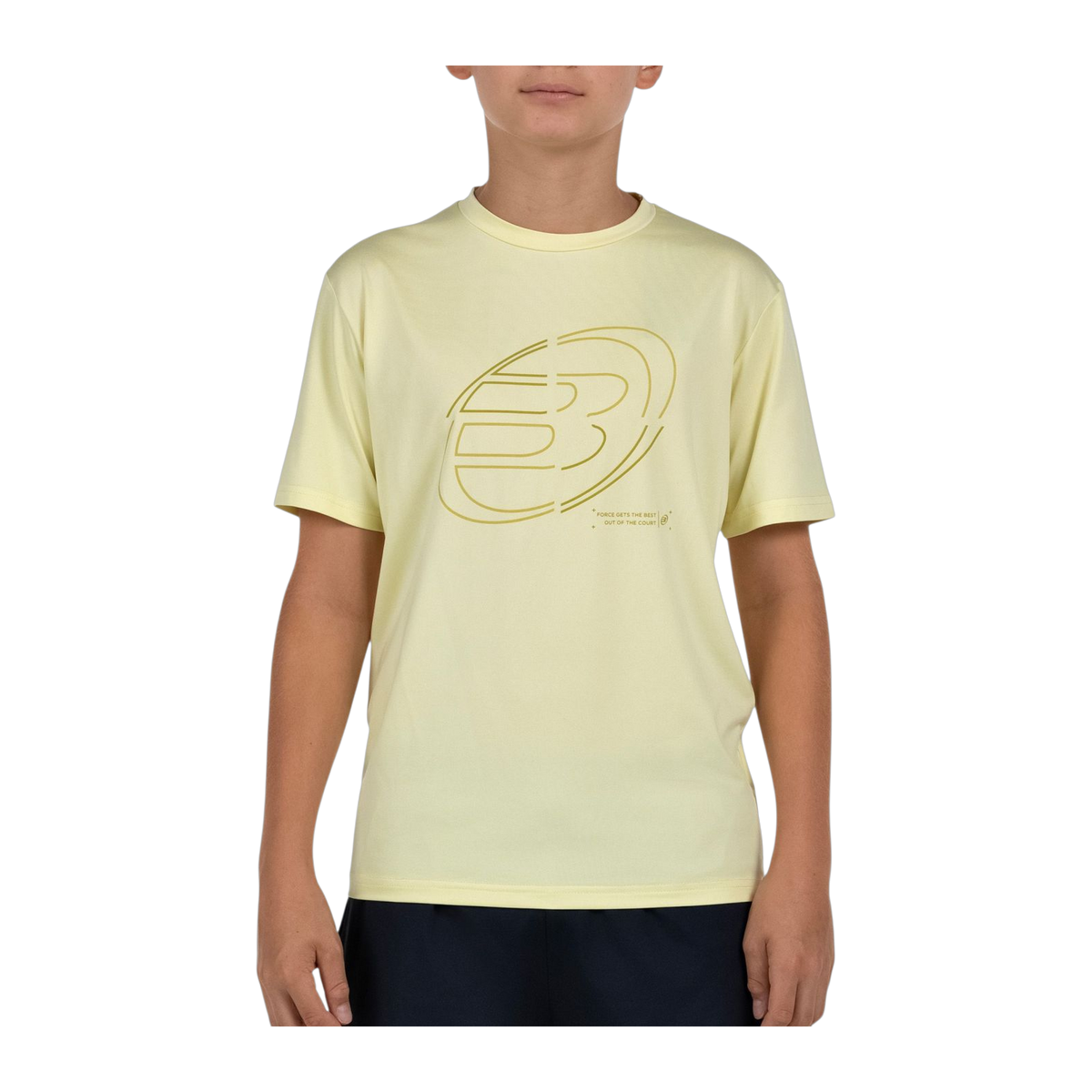 Camiseta de Pádel Bullpadel Cuno Niño Amarillo