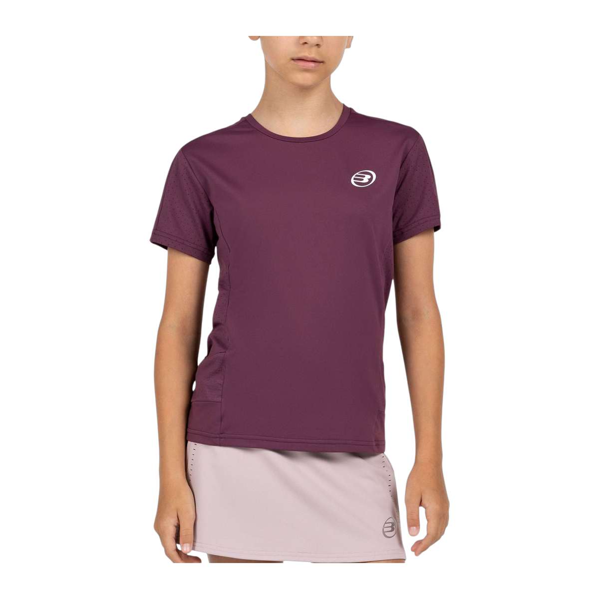 Camiseta de Pádel Bullpadel Omur Niña Ciruela