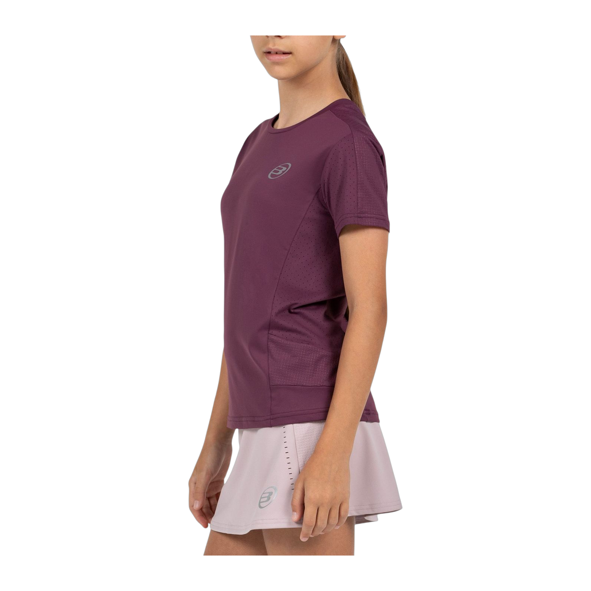 Camiseta de Pádel Bullpadel Omur Niña Ciruela (3)