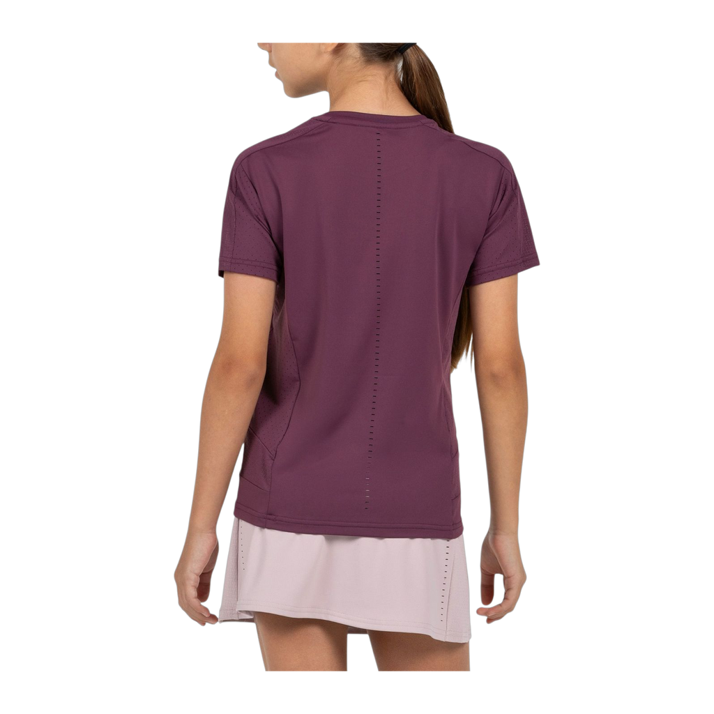 Camiseta de Pádel Bullpadel Omur Niña Ciruela (4)